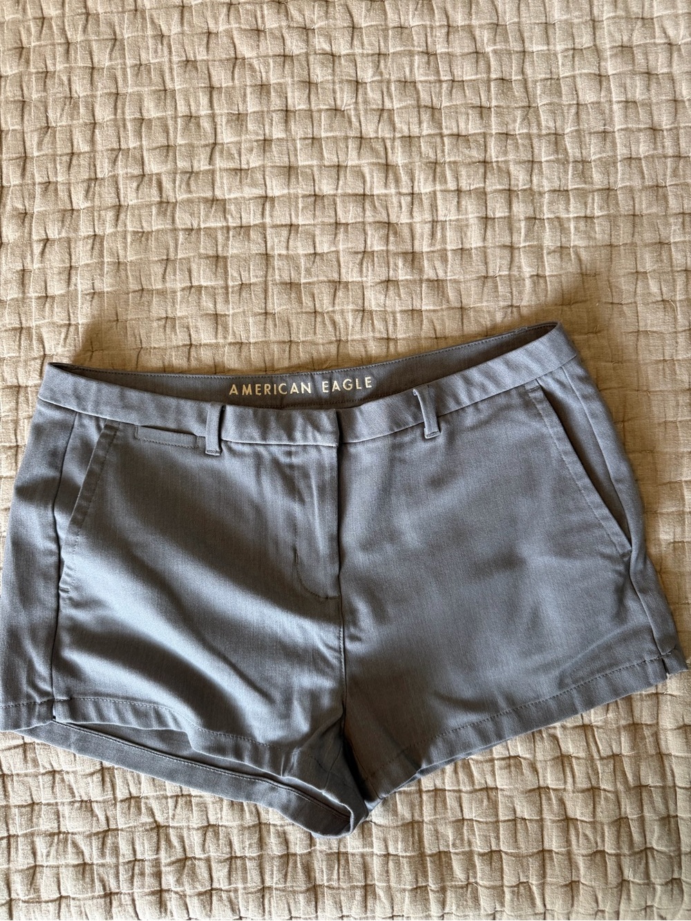 American Eagle Outfitters Gray Women's Chino-Style Shorts
